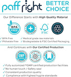Paffright Premium Disposable Filters, BPA and Phthalate Free, Medical Raw Material