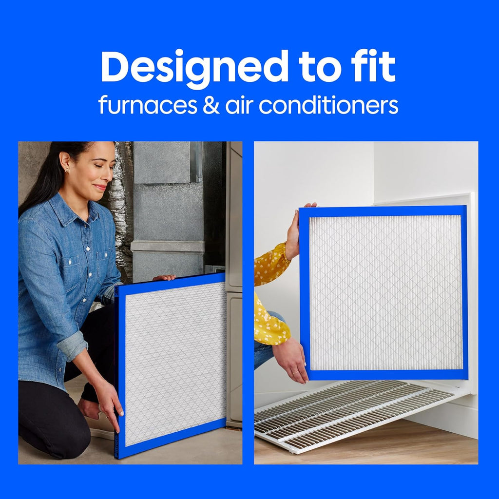 Filtrete 14x14x1 Air Filter, MERV 12, MPR 1500, Allergens, Bacteria & Viruses, 3-Month AC and Furnace Filters, Cleaner Air, Reliable Airflow, 2 HVAC Filters (Actual Size 13.81 x 13.81 x 0.78 in)