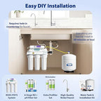 APEC Water Systems ROES-PH75 Essence Series Alkaline Mineral pH+ 75 GPD 6-Stage WQA Certified Ultra Safe Reverse Osmosis Drinking Water Filter System, with Extra High Capacity Pre-Filter Set Stage 1-3