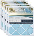 Cabana Filters 6-Pack 20x22x1 MERV 11 AC Furnace Air Filter for Home and Office - Indoor HVAC System Filtration Replacement, Captures Unwanted Particles
