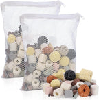Segarty Filter Media,12 in 1 Bio Media for Aquarium Sump Filter Ceramic Rings Activated Carbon Bio Balls Freshwater Marine Biological Filter Media for Koi Fish Tank Pond Canister (2.2lb with Mesh Bag)