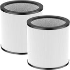 2 Pack Upgraded TP01 Filter HEPA Filter Replacement Compatible with Dyson Tower Purifier Pure Cool Link TP01, TP02, TP03, AM11, BP01 Models, Compare to Part 968126-03, Black