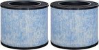 F100 Filter Replacement, Compatible with Instant® AP100 Small Air Purifier, H13 Grade True HEPA Filter with Antimicrobial Coating and Activated Carbon Filter, 2 Pack