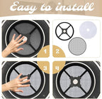 10 PCS Dryer Filter Replacement Circle, Portable Dryer Filter, Universal Dryers Lint Filtering Cloth for Various Brands Dryers