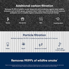 BLUEAIR Blue Pure 211+ Series SmokeBlock Genuine Replacement Filter, Extra Carbon Captures 99.99% of Wildfire Smoke, fits Blue Pure 211+ Auto, 211+ Air Purifiers