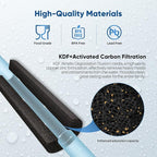 PUREPLUS 5 Micron 20" x 2.5" Whole House Coconut Shell Activated Carbon and KDF Water Filter, Heavy Metal Removal Replacement Water Filter, Compatible with C1-20, EP-20, HX-CB-25-2010, F3WCB32,2PACK