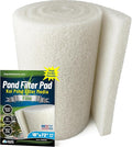 Aquatic Experts Classic Koi Pond Filter Pad FINE - White Bulk Roll Pond Filter Media, Ultra-Durable Pond Filters for Outdoor Ponds, Reusable Fish Pond Filter Material, USA, (3/4" - 1" x 18" x 72")