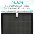 Alen 45i & Flex Replacement Air Filter, Pure Filter, B4-Pure H13 True HEPA Filter for BreatheSmart Air Purifier - Captures Dust