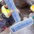 8" X 3 10 20 30 40 50 100 150' Land Drainage Pipe, Expandable Soft Infiltration French Drain Corrugated Pipe for Outside Landscape, Perforated Drain Tube(24ft(7.3m))