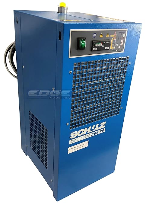 SCHULZ REFRIGERATED AIR DRYER FOR AIR COMPRESSOR, COMPRESSED AIR SYSTEMS, 75 CFM, GOOD FOR 15HP & 20HP COMPRESSORS (WITH REGULATOR PRE-FILTER)