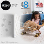 Simply 17.5x23.5x1 Air Filter, Merv 8, 6 Pack, For Home AC Furnace & HVAC (Actual Size: 17.5x23.5x"x0.75") DUST, Pet, & Allergy Control