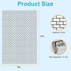 8 Pcs 13x9 (33cmx23cm) 5 Mesh 304 Stainless Steel Wire Mesh Sheet, Rustproof Metal Mesh Sheet Screen for DIY Crafts, Vent Covers, Garden Fencing, Window Protection & Industrial Filters