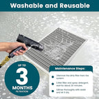 12x12x1 Air Filter-MERV 8, Washable & Reusable Electrostatic Air Filter, AC/HVAC Furnace Filter, Lasts a Lifetime, Permanent Filter, Breathe FresherHome And Office Actual Size:11.69x11.69x1 Inch
