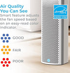 Pure Enrichment PureZone Elite Air Purifier and Filter Bundle - True HEPA Large Room Tower with Air Quality Monitor, 4 Stage Filtration and UV-C Light, Helps Destroy Bacteria, Smoke, Pollen & Dust
