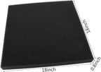 Aquarium Filter Bio Sponge Pad, Foam Sponges Filter Media, Cut fit it Filter Accessories for Fish Tanks and Ponds (18"x18"x1.6" (50PPI) 2 Pack)