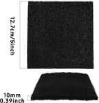 12PCS 5” Square Compost Bin Charcoal Filters, 0.4” Thick Activated Carbon Filters for Kitchen Countertop Compost Pail, Home Bucket Filter Replacements