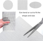 The Wire net Stainless Steel Woven Wire Mesh 304 Stainless Steel Woven Wire 30 Mesh Fine Screen Mesh, Garden Insect Screen, for Air Bricks, Window, Vents, Filter,Silver-1x5m(1x8m)