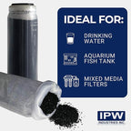IPW Industries Bulk Activated Carbon - Coconut Shell Granular Activated Charcoal (GAC) for Water Filtration - Replacement Media for Pre and Post Carbon Water Filters (1 lb)