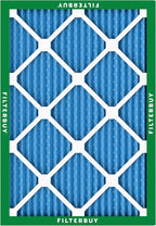 Filterbuy 8x14x1 Air Filter MERV 13 Optimal Smoke & Allergy Defense (3-Pack), Electrostatic Pleated HVAC AC Furnace Filters Replacement, Made in USA (Actual Size: 7.50 x 13.50 x 0.75)