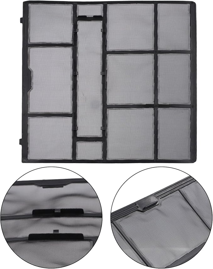 Air Conditioner Dust Filter Screen for Indoor Unit, Plastic Mesh AC Accessory, Hanging Design for Central Cooling Systems, Protects Air Outlet from Dust Buildup(29.2X29.2cm)