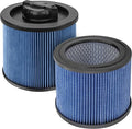 Fette Filter - DXVC4002 High Efficiency Cartridge Filter Replacement Compatible with Compatible with DeWalt DXV04T, DXV05P, DXV05S, DXV08S, DXV06G 4 Gallon Wet/Dry Vacuum Cleaners - Pack of 2