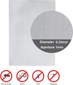 Stainless Steel Woven Wire Mesh 304 Stainless Steel Insect Screen Mesh, 20 Mesh 120 Mesh Air Vent Mesh Metal Woven Wire Mesh for Vent, Filter, Window & Garden