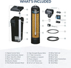 64,000 Grain Aquasure Harmony Whole House Water Softener - Reduces Hardness & Minerals, Improves Water Quality, For 4+ Bathrooms