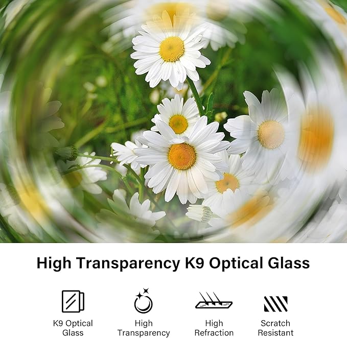 Walking Way 77MM Whirlpool Camera Effects Filter, Tunnel Vision Spiral Halo Prism Lens Filter with Vortex and Circular Halo Frame Effect for Camera Lens