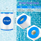 HANXER® Spa Filter Cartridge Replaces for C-7626, CX250RE, Star-Clear C250, PA25-4, PA25-4/M4, FC-1230, 70251 Hot Tub Filter, 25 sq.ft, 1 Pack