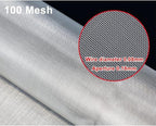 Stainless Steel Wire Mesh Panel 100 Mesh, 304 Woven Metal Screen Cloth, High Density Filter Fabric, General Purpose Sheet, Easy Shape and Trim