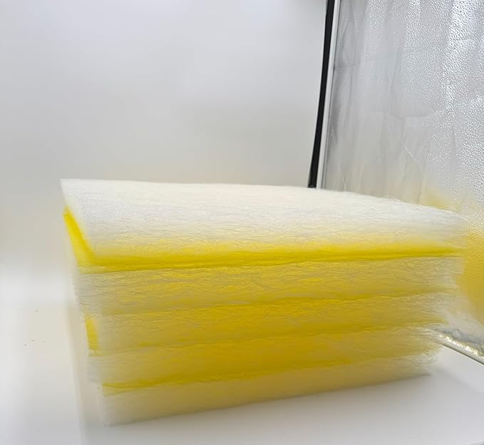 Paint Booth Exhaust Fiberglass Filter Pad (US Manufacturer), Heavy-Duty Paint Arrestor for Spray Booth (400/case, 20" x 20")