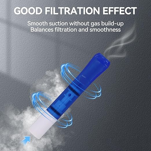Cigarette Filters Three Colour Set 12pcs Cigarette Holder Reusable Clean Tar Tobacco Filter with Multi-Filtering for Standard Size Cigarettes Ø8mm,Ø7mm,Ø6.5mm,Slim Cigarettes Ø6mm and Ø5mm