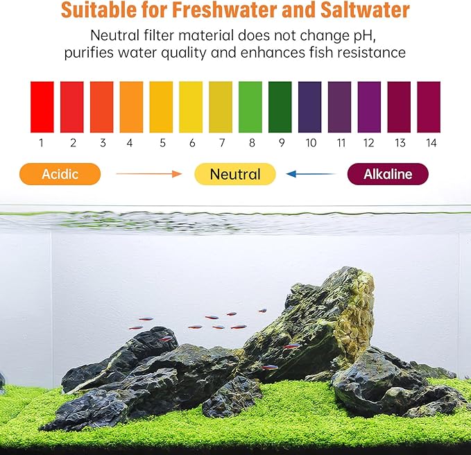 hygger Aquarium Activated Carbon, Premium Natural Coconut Shell Activated Charcoal for Freshwater and Saltwater, Fish Tank Filter Media, Water Purification Carbon (10.5 oz with Fine Mesh Bag)