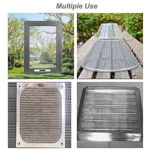 304 Stainless Steel Mesh Screen - 30Mesh, 15.7"x47.2" (40x120cm) Fine Woven Wire Filter Mesh for Vent Covers, Cage, Garden, Window Screens and DIY Projects