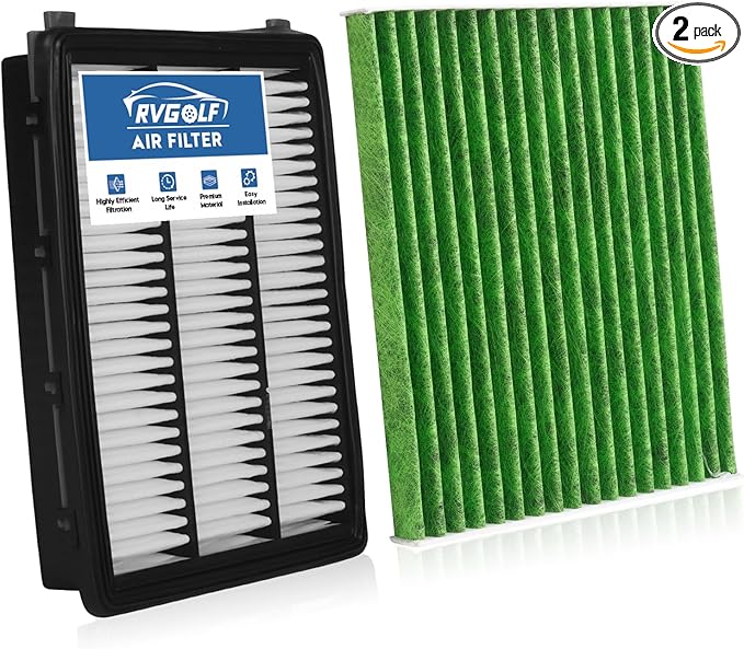 Engine+Cabin Air Filters Kit Fit for Hyundai Tucson 2016-2021, Kia Sportage 2017-2022(All Not for Hybrid) Engine Air Filter Replacement Automotive Accessories# 28113-D3300 97133-D1000