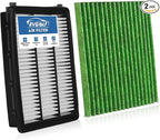Engine+Cabin Air Filters Kit Fit for Hyundai Tucson 2016-2021, Kia Sportage 2017-2022(All Not for Hybrid) Engine Air Filter Replacement Automotive Accessories# 28113-D3300 97133-D1000