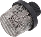Metal Inlet Suction Strainer Mesh Filter for Sprayer Protection, Replacement Coating Debris Filter with Metal and Plastic Construction, 288716