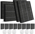 12-Pack Humidifier Premium Replacement Filters for LEVOIT Superior 6000S Smart Evaporative Humidifier + 6-Pack Top Fill Humidifier Filters Replacement, Gray