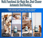Indoor Air Purification Dust Removal Magic Box,Multi Functional Air Magic Box Dust Cleaner,Automatic Dust-Sucking,Plant-Based,No Electricity & Noise,Ues For Any Room,Day And Night