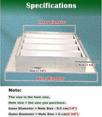 Heat Dissipation Louvered Vent Wall Gable Vents 304 Stainless Steel, Weather-Resistant Air Grille for Shed Barn Generator Box(37x37in/95x95cm)
