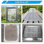 Stainless Steel Mesh Screen 10Mesh 304, 15.7" x 47.2" (40x120cm) Metal Mesh Screen, Rust Free Fine Wire Mesh Roll, Easy to Cur for Vent Mesh, Window Screen, Filters, Cage, Garden Covers