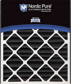 Nordic Pure 20x25x5 (Actual Size: 19 3/4 x 24 1/4 x 4 7/8) Air Bear Replacement Pure Carbon Odor Reduction Merv 8 Air Filter 2 PK