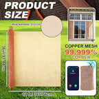 Zonon 99.9% Pure Copper Mesh Screen 36 Inch x 12 ft 16x16 Mesh Copper Roll Wire Fabric 0.27mm Wire Diameter Conductive Metal Dense Filter Screen Woven for Lab Faraday Cage Rodent Control Window Craft