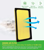 Engine & Cabin Air Filter Kit for Lexus RX350h Hybrid (2023-2025), NX350h (2022-25), ES300h (2019-25), NX450h+ RX450h+ PHEV (2024-25), Replaces OE 17801F0020, 1780177050, 8713958010