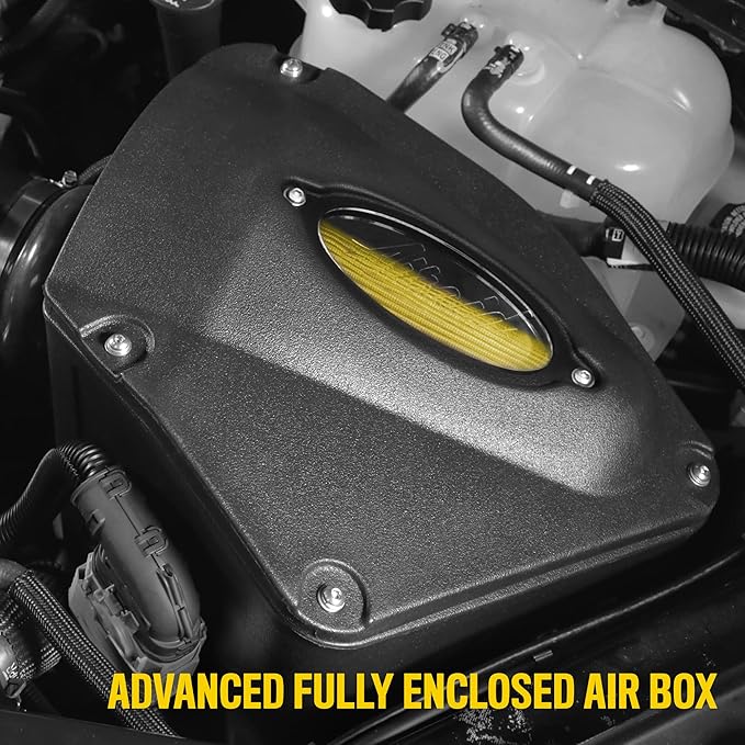 AIRAID Cold Air Intake System by K&N: Increased Horsepower, Cotton Oil Filter: Compatible with 2008-2010 FORD (F150, F150 SVT Raptor, F250 Super Duty, F350 Super Duty) AIR-400-226