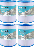 Poolzilla 4-Pack Spa Filter Cartridge Replacement for Watkins 31114, Unicel C-8465, Pleatco PWK65, Filbur FC-3960, 71827, 71828, Tiger River Caspian, Bengal, Sumatran, Caldera 76136 | Spa Filtration