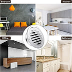 Zonon 24 Pcs Stainless Steel Soffit Vents 4 Inch Round Dryer Vent Cover with Mesh Screen for Home Outdoor Bathroom Wall Ceiling Outside Exterior Exhaust (Silver)