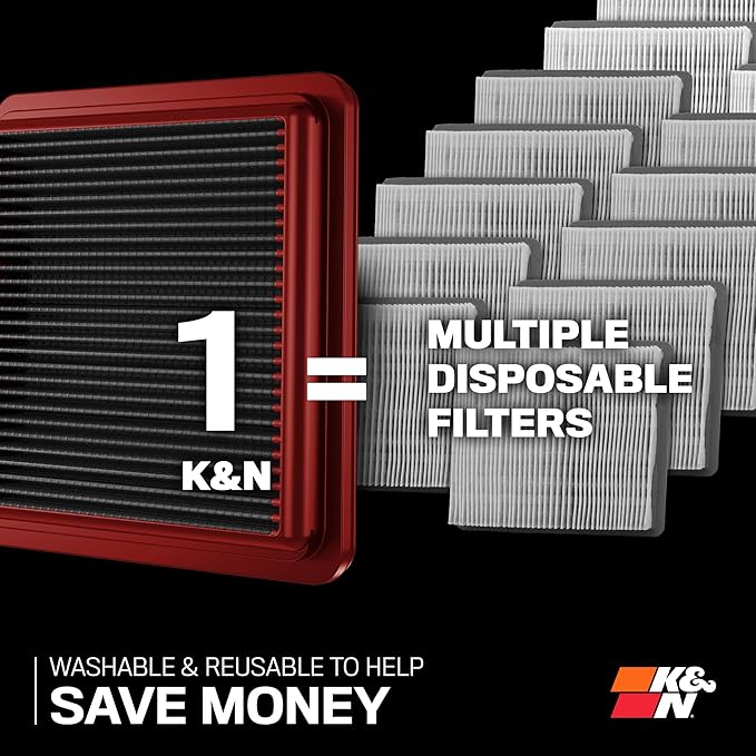 K&N Dryflow Lifetime Engine Air Filter: High Performance, Dry Synthetic, Washable, Premium, Replacement Filter: Compatible with 2015-2019 Chevy/GMC Colorado and Canyon, SA-5030