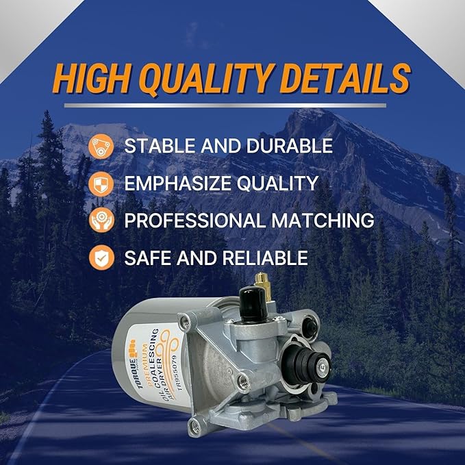 Torque R955079 Air Dryer with Coalescing Cartridge Compatible with Meritor Wabco System Saver Volvo 1200P SS1200P SS1200P Series (Replaces Meritor R955300, 955300, 955079, Haldex 955079CX) (TR955079)