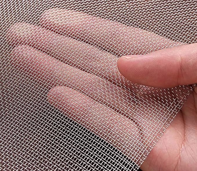 Stainless Steel Woven Wire Mesh, 304 Stainless Steel Insect Screen Mesh, 20 Mesh 120 Mesh Air Vent Mesh Metal Woven Wire Mesh for Vent, Filter, Window & Garden